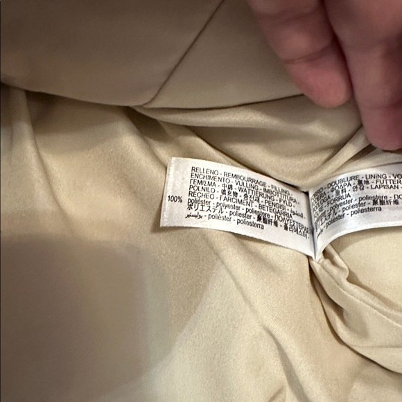 ZARA Beige Neutral Cropped Puffer Vest M - Picture 5 of 6